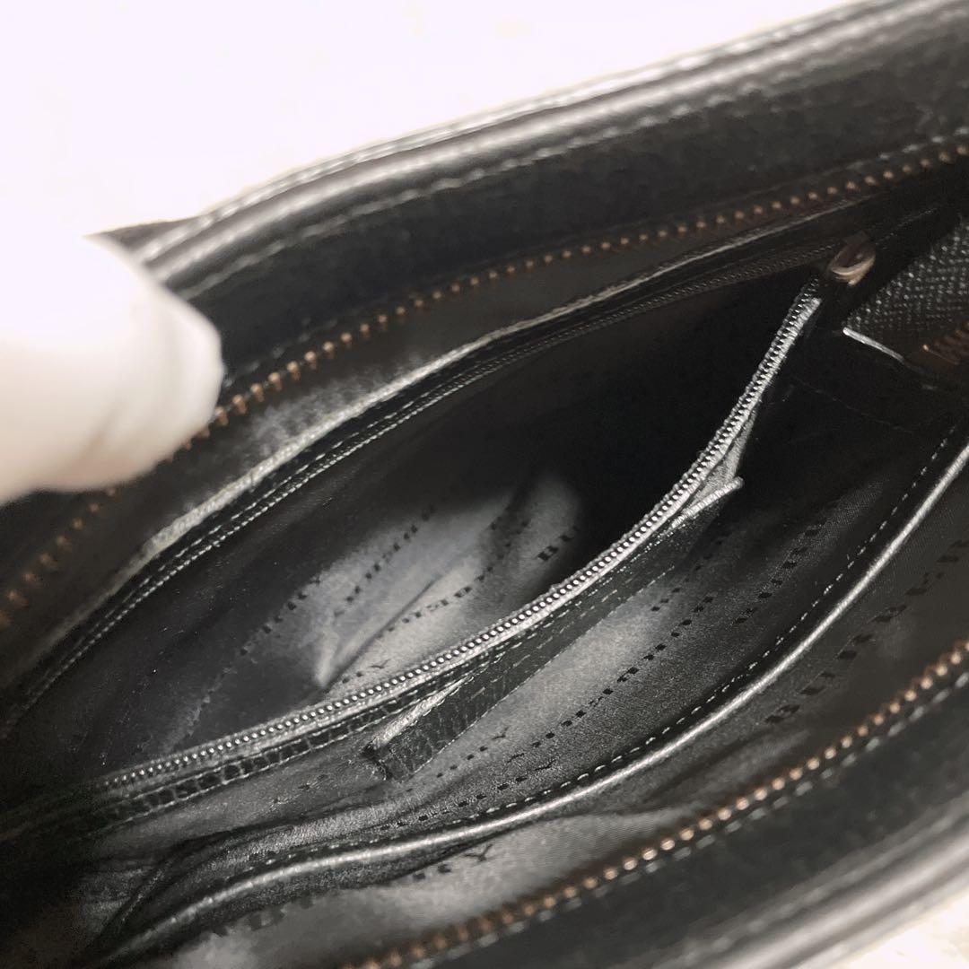 バーバリー☆クロスボディ ショルダーバッグ ブラック メンズ