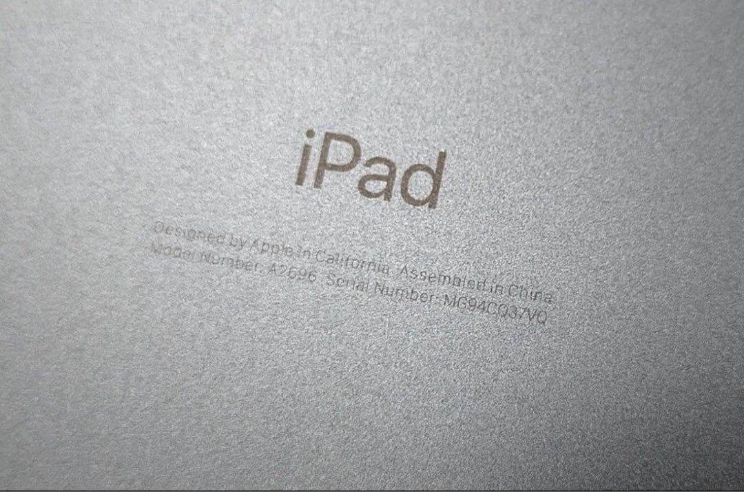 Apple iPad 第10世代 WiFi 64GB　バッテリー 100%