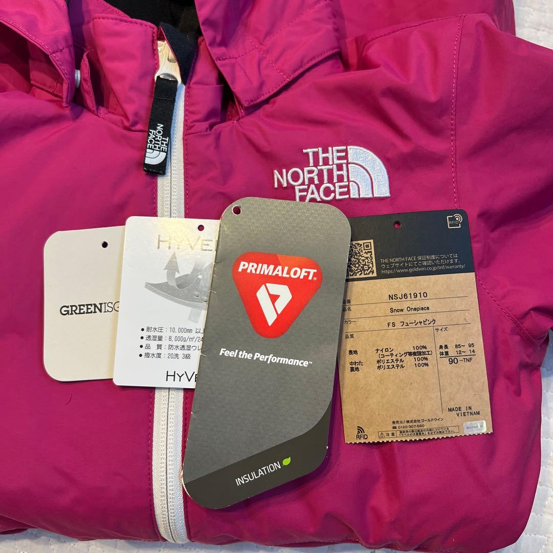 【美品】THE NORTH FACE ノースフェイス　子供用　スキーウェア　90