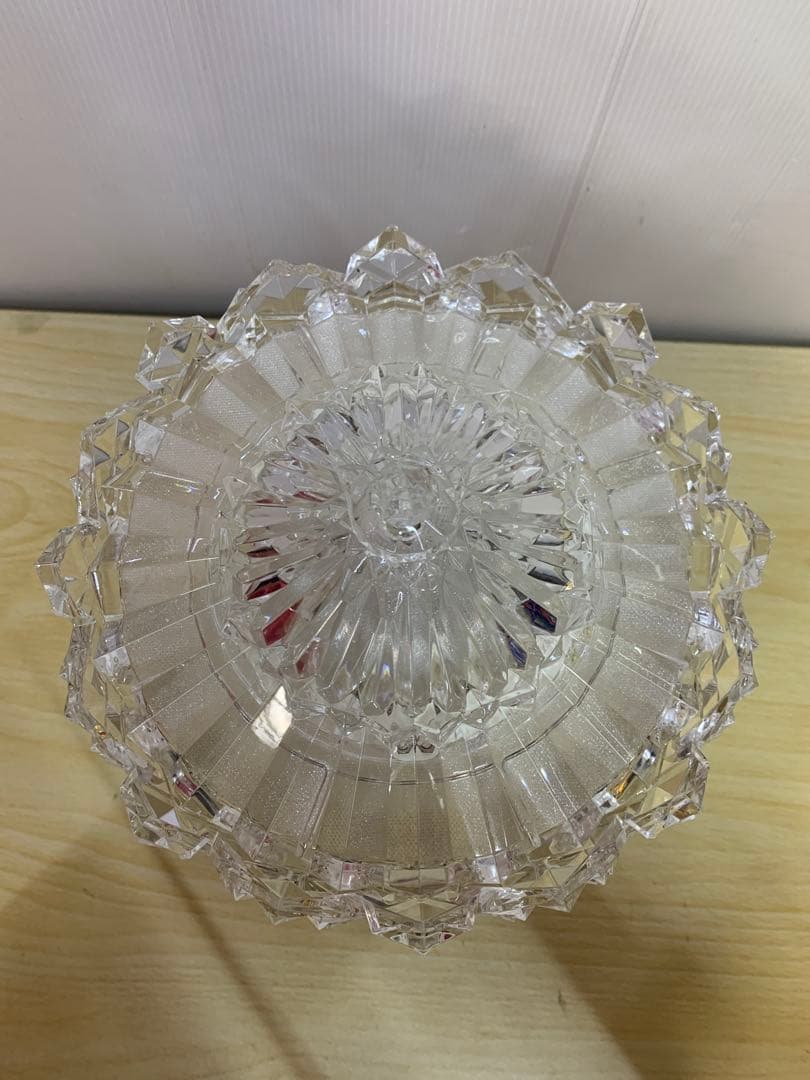 さくら【中古HARMONIERハルモニアアクリルLEDカルーセルオルゴール