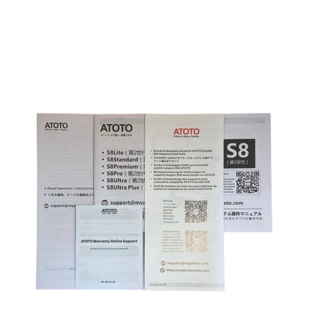 ATOTO S8 MS AC-HD03LR リアビューバックアップカメラ　セット