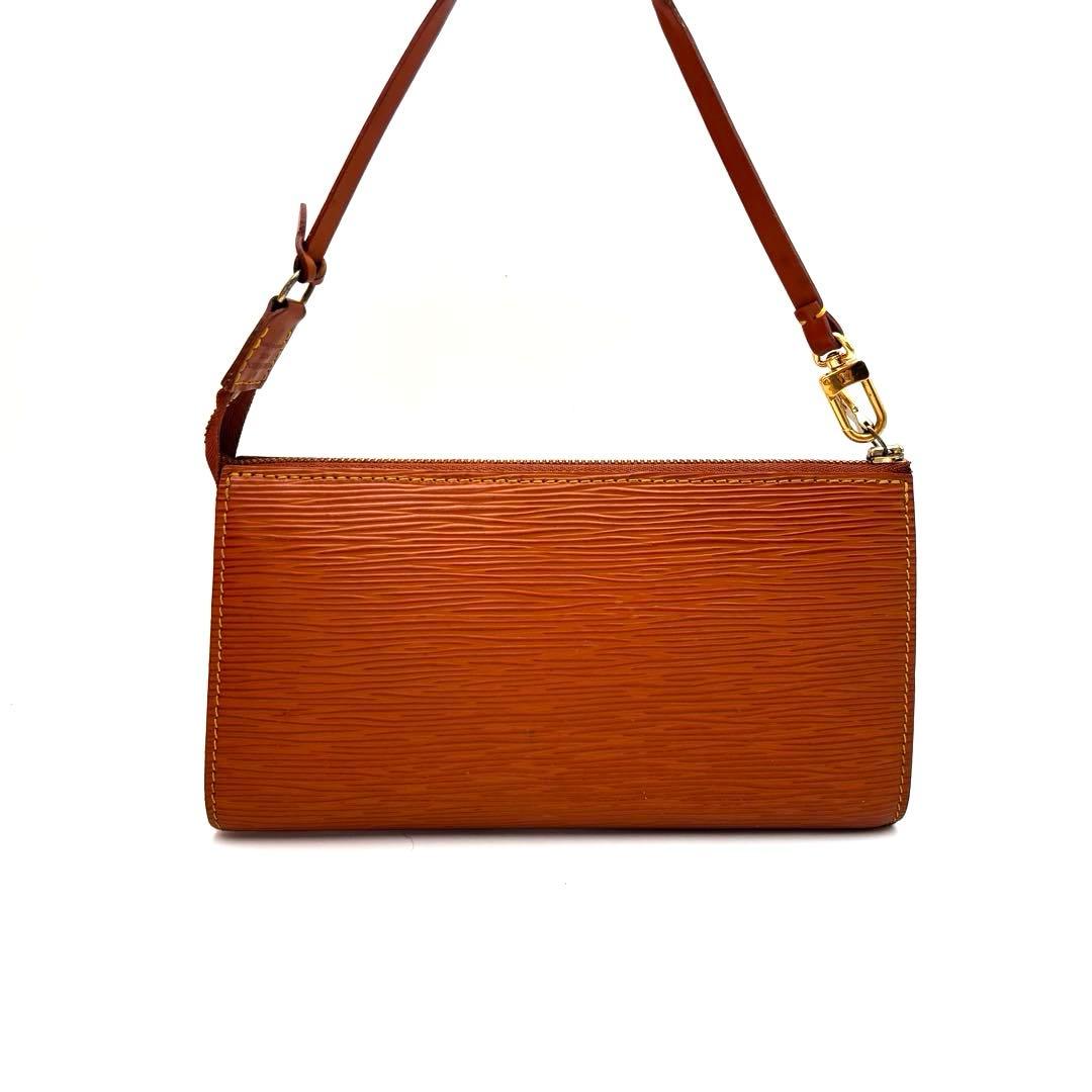 ルイヴィトン M40778 エピ ポシェット アクセソワール ポーチ ブラウン