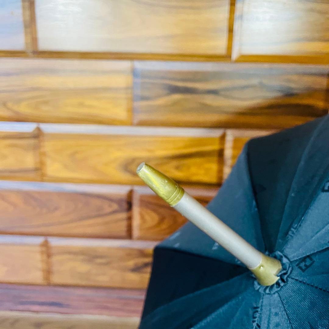 新品未使用 FENDI フェンディ ズッカ柄 傘 手開き式 黒 ブラック 長傘