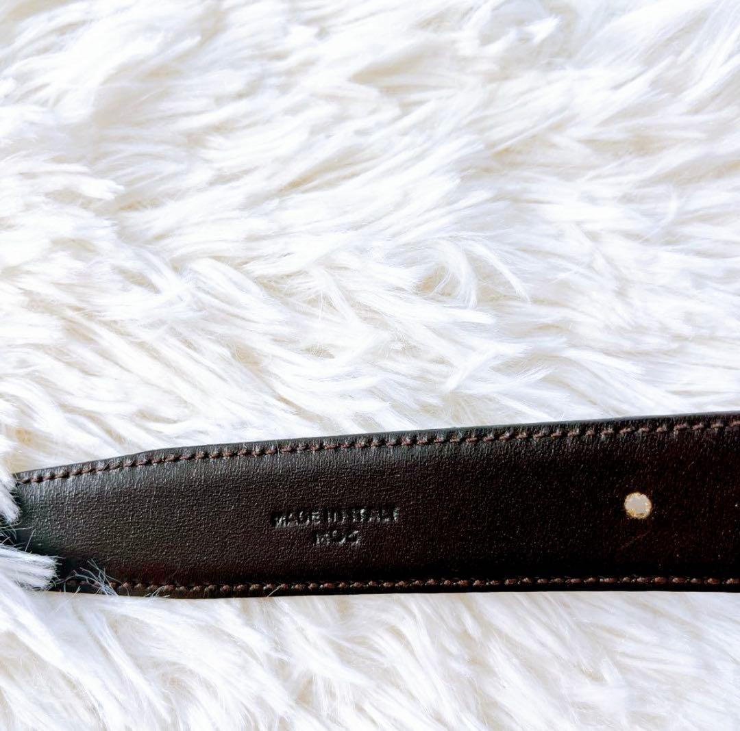 ✨美品【CELINE セリーヌ】トリオンフ ベルト/レザー/黒/ゴールドバックル