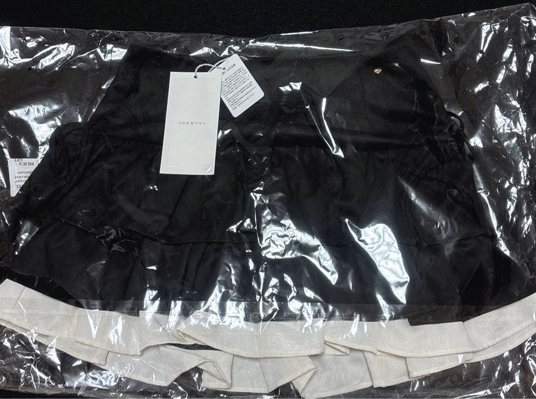 ANDMARY Mel gather skirt black Sサイズ