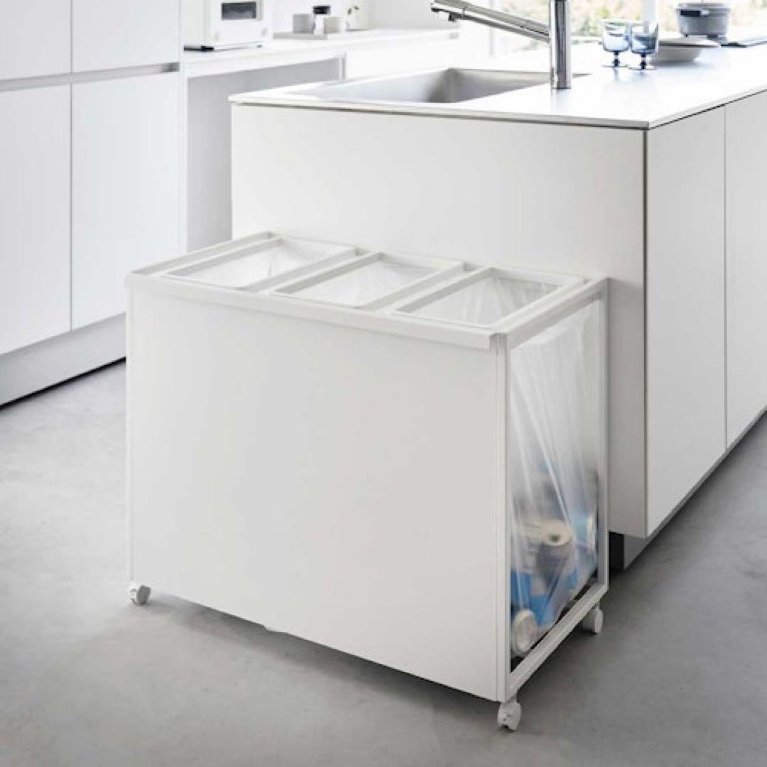 山崎実業 tower 3分別 ゴミ箱(45L)