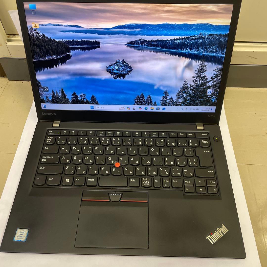 Windowsノート本体 ThinkPad T470s i7 16GB SSD512GB