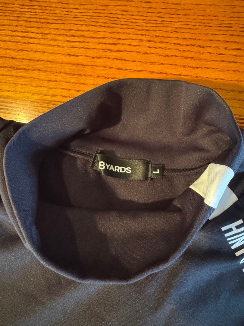8YARDS ハチヤーズ レディース モックネック L ブラック長袖ゴルフウェア