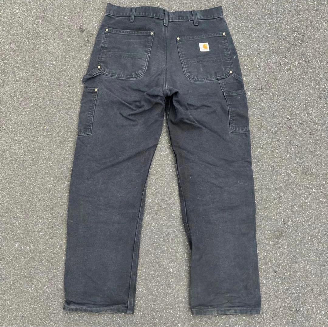 Carhartt ダブルニー　ダック地　ブラック