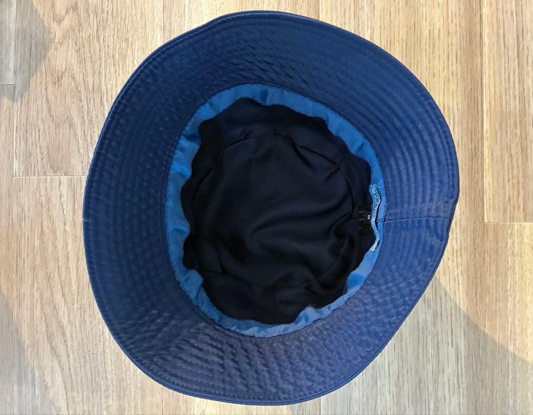 レア　PRADA バケットハット 限定カラー　ネイビー　ブルー　三角ロゴ