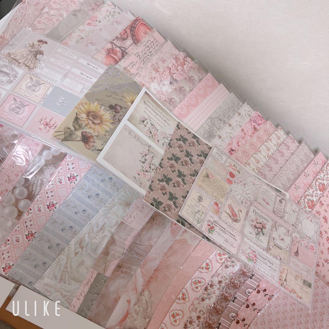 コラージュ素材 トレペ コラージュシート 紙モノ デザインペーパー まとめ売り