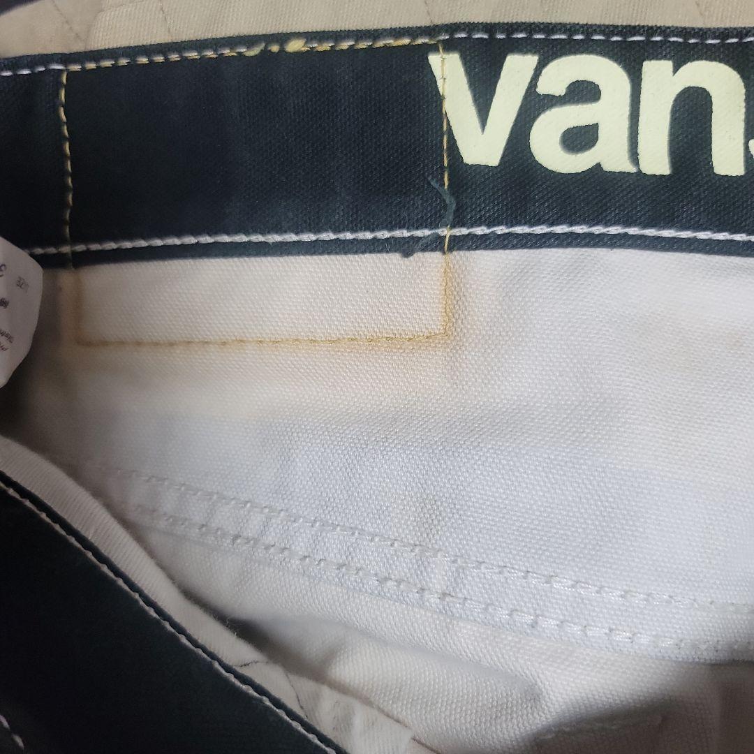 バンソン ストライプパンツ 34インチ Vanson 囚人パンツ