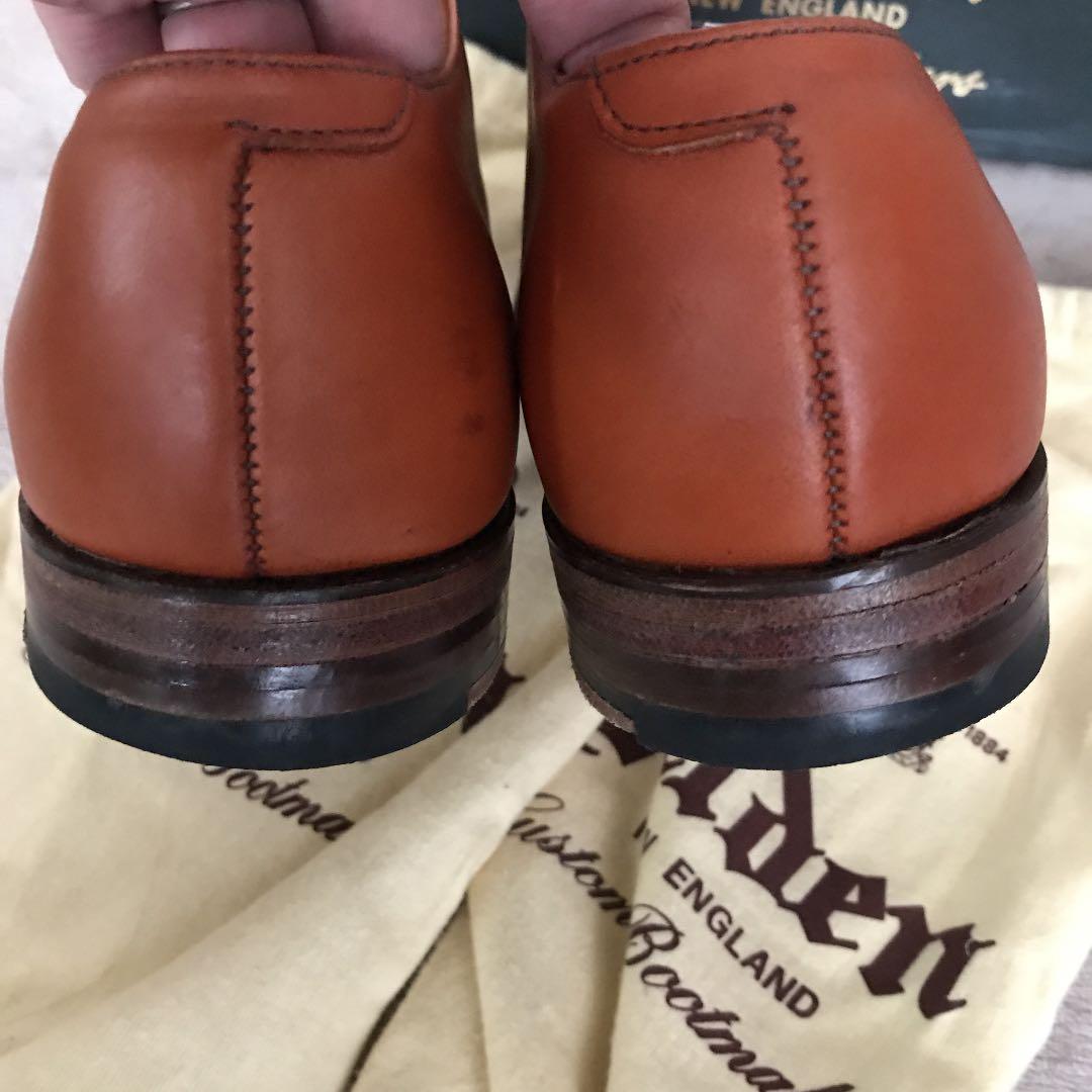 美品限定！ALDENドレスシューズ9D/D7605Yオールデンカーフ