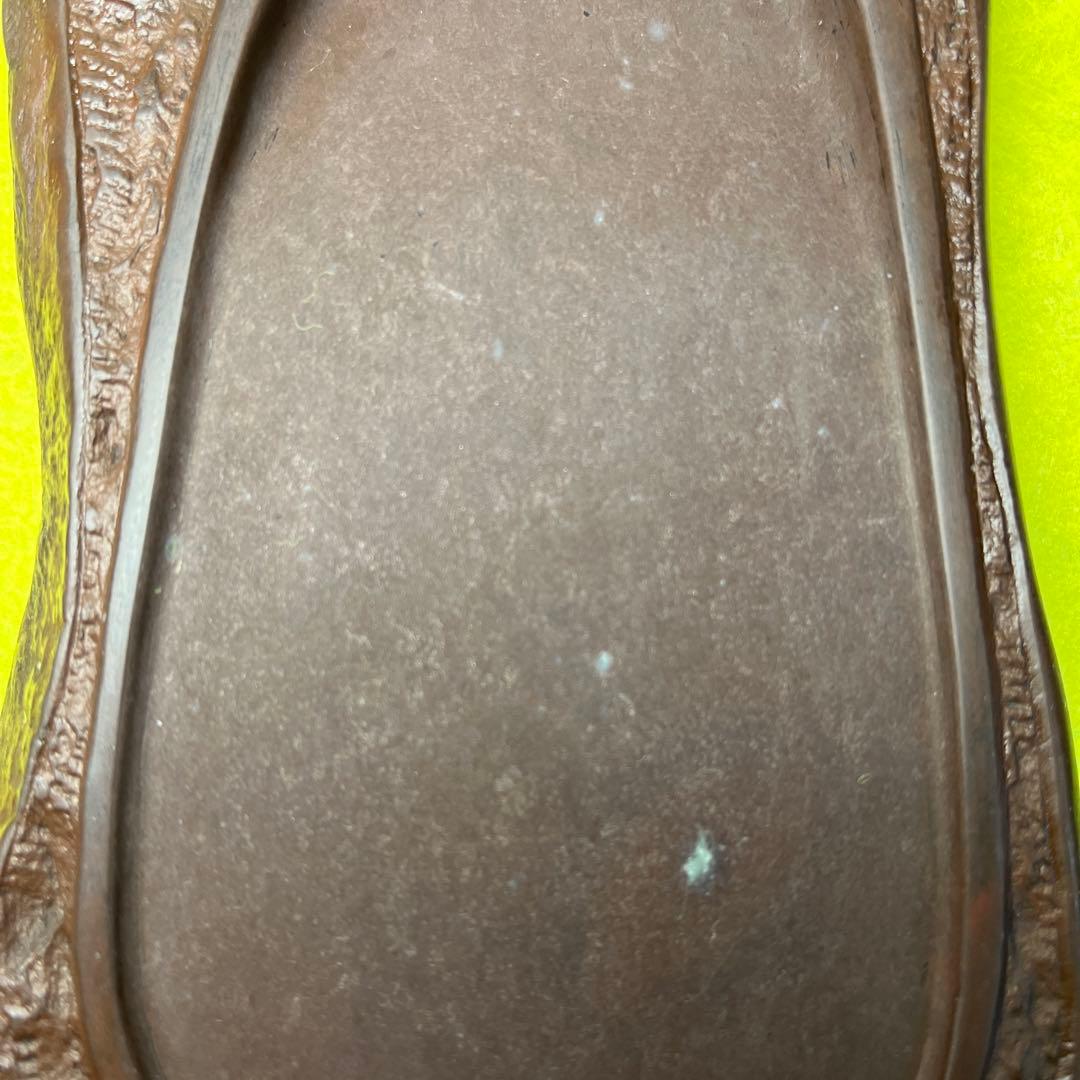 ⭕️赤間硯　20cm 糸瓜彫刻自然硯　古硯　龍雲堂製　文字秀逸　蔦と実を蒔絵木箱