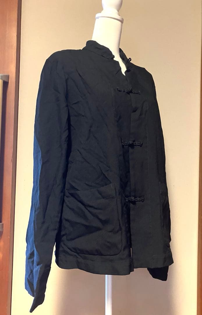 BLACKコムデギャルソン China❣️エステル縮絨スタンドカラージャケット L