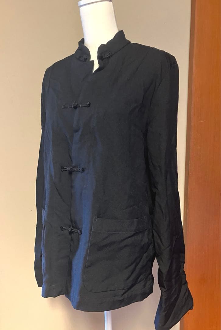 BLACKコムデギャルソン China❣️エステル縮絨スタンドカラージャケット L