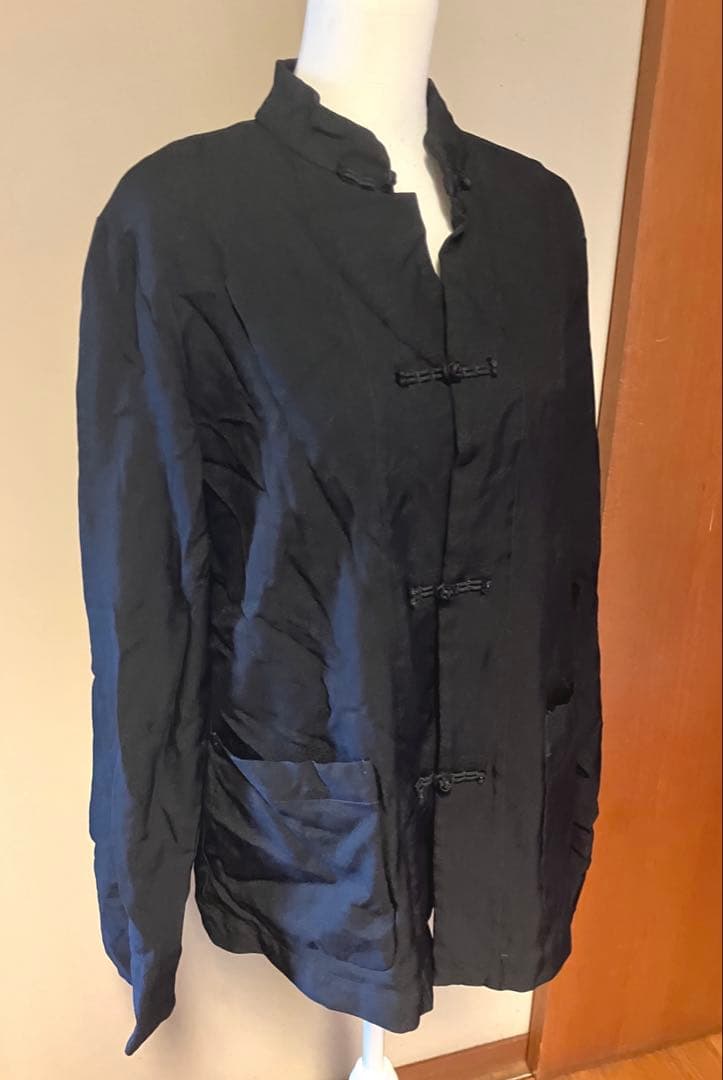 BLACKコムデギャルソン China❣️エステル縮絨スタンドカラージャケット L