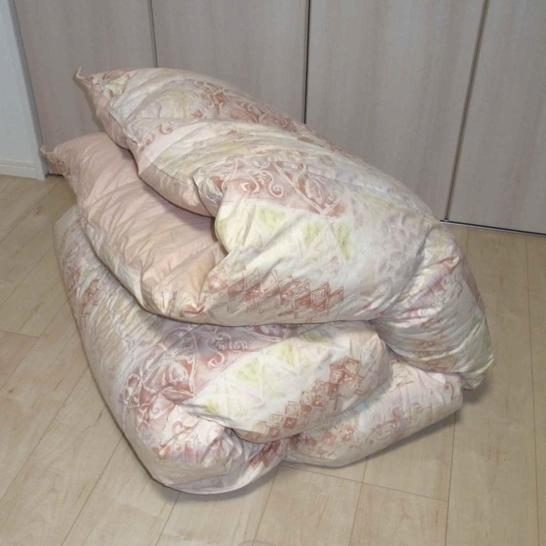 丸八真綿 高級羽毛布団 羽毛掛け布団 ダブル 厚手