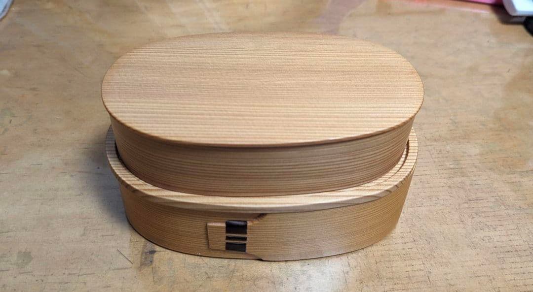 老舗 栗久/大館まげわっぱ 木製 小判型弁当箱 レディース RL 伝統的工芸品