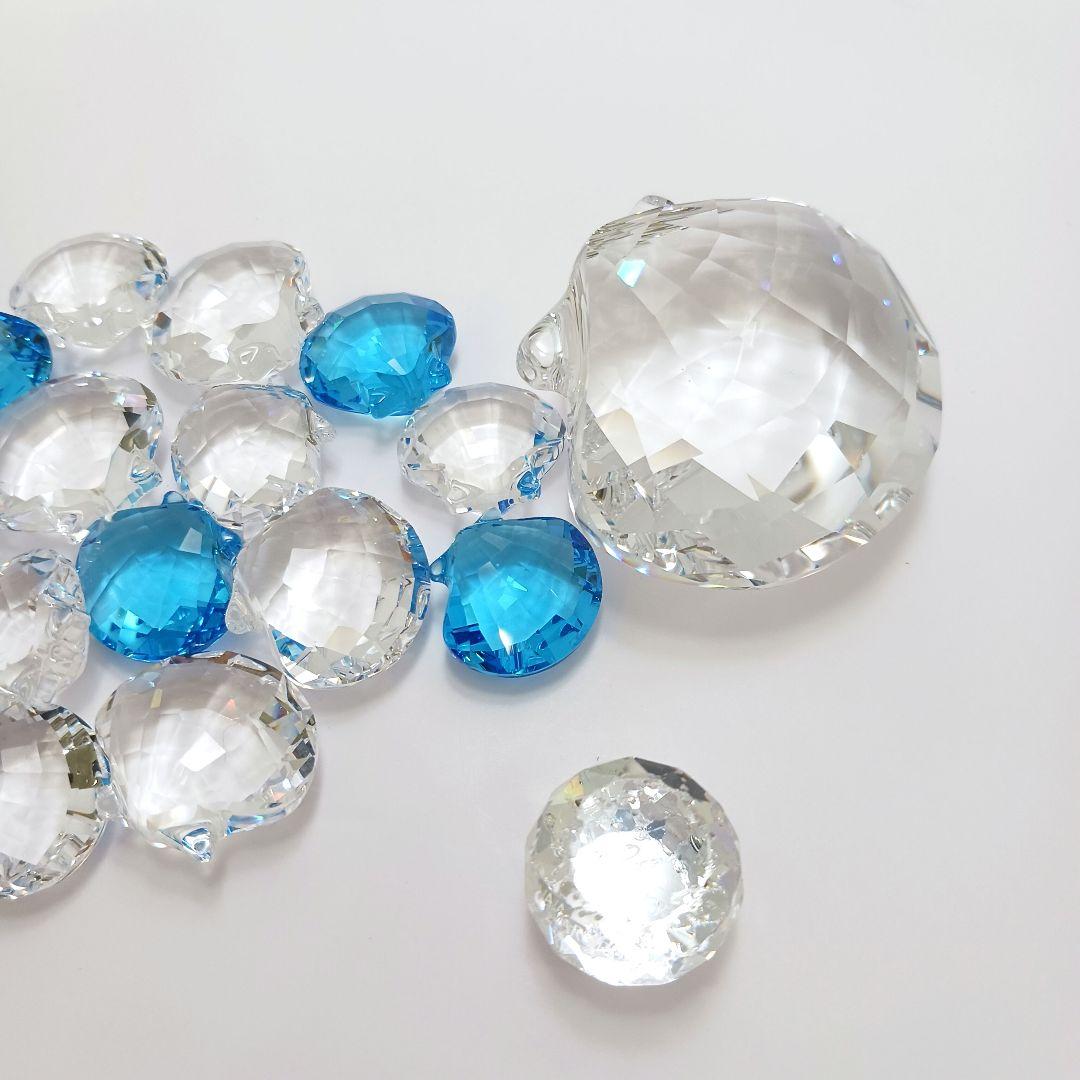 Y2435-4 スワロフスキー クリスタル シェル 大小 16個セット