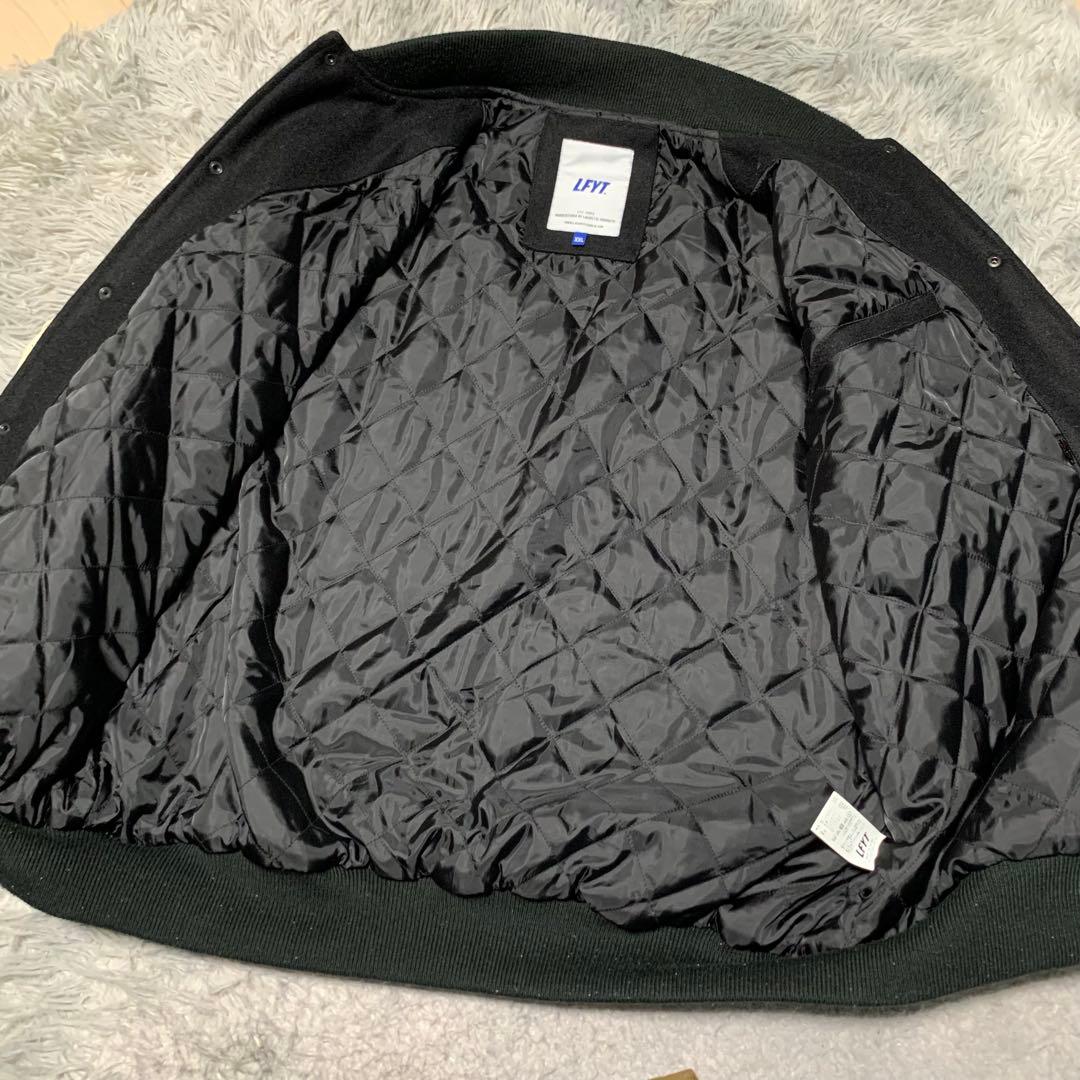 美品 2XL Lafayette ラファイエット スタジャン ブルゾン レザー