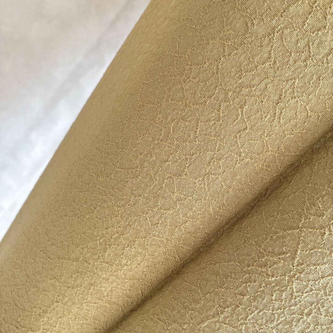 色無地　フルセット　着物　正絹　一つ紋　丹後ちりめん　共布 J10