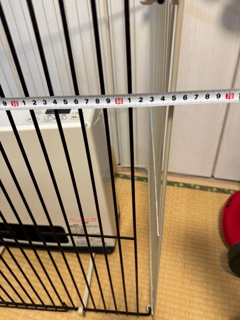 リンナイ　ガスファンヒーター　柵付き