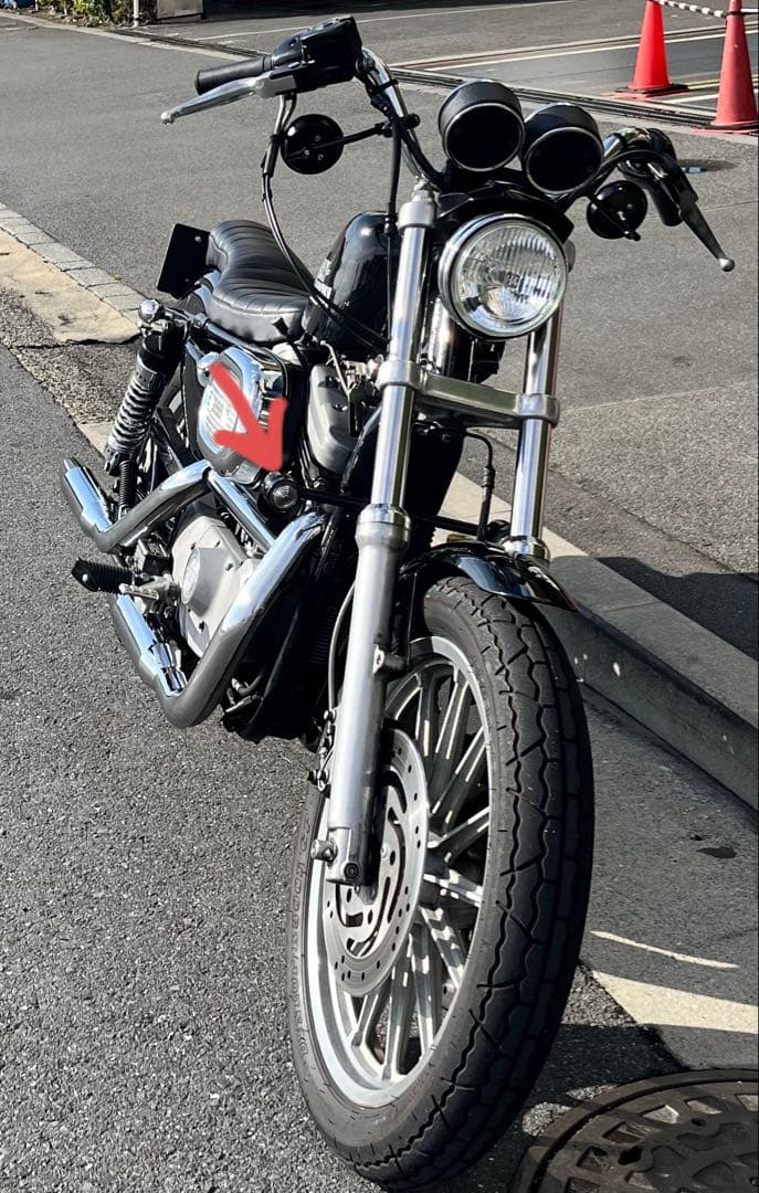 ミスミエンジニアリング スポーツスター用 ウィンカー ブラック 2本配線付き