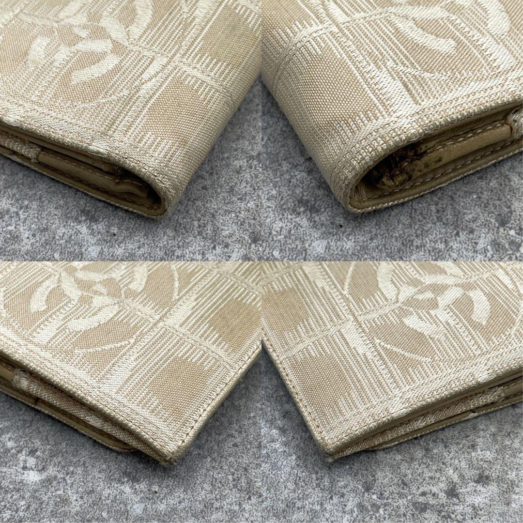 CHANEL シャネル　ニュートラベルライン　長財布　キャンバス　ベージュ