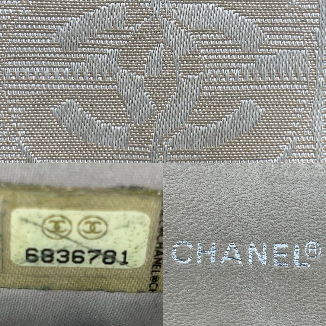 CHANEL シャネル　ニュートラベルライン　長財布　キャンバス　ベージュ