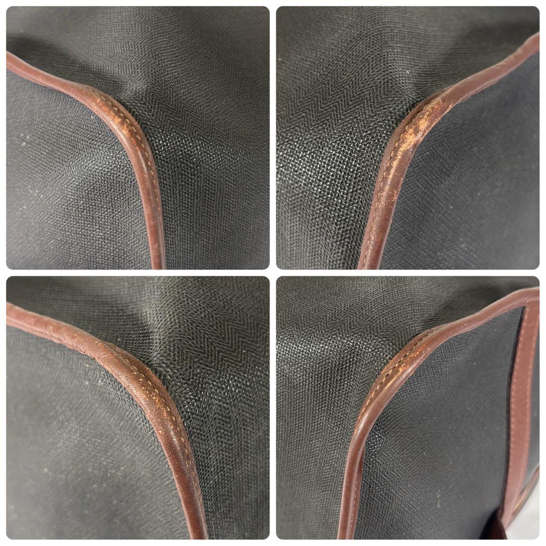 ダンヒル dunhill ボストンバッグ 旅行カバン 南京錠 大容量 ブラウン