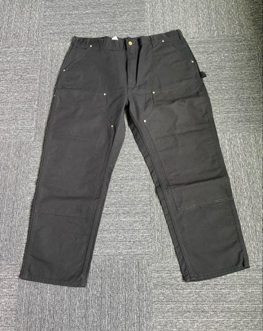 カーハート　ダブルニー　ブラック　42×30 デッドストック　USA 90s〜