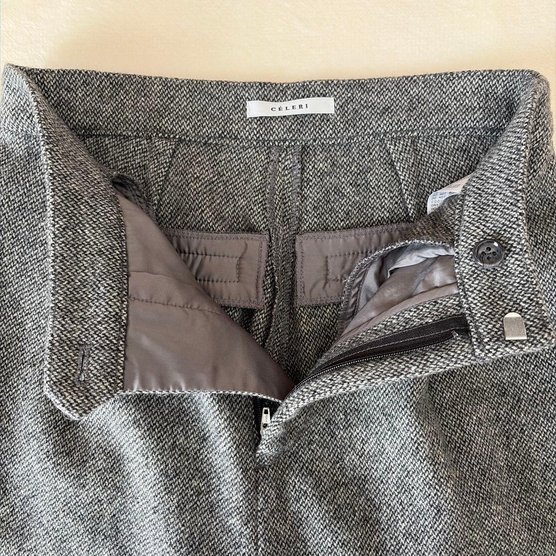 美品★Deuxieme Classe セルリCELERI TWEED パンツ34