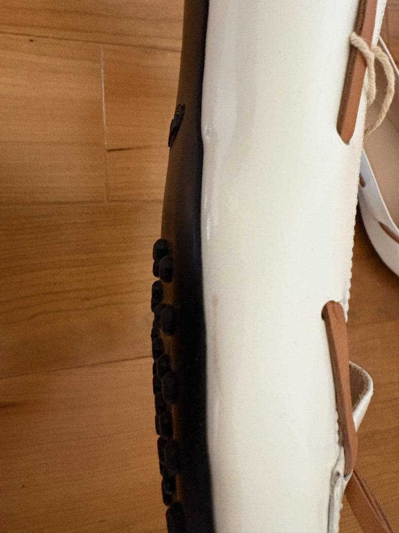 【未使用】TOD'S ホワイトレザー ローファー