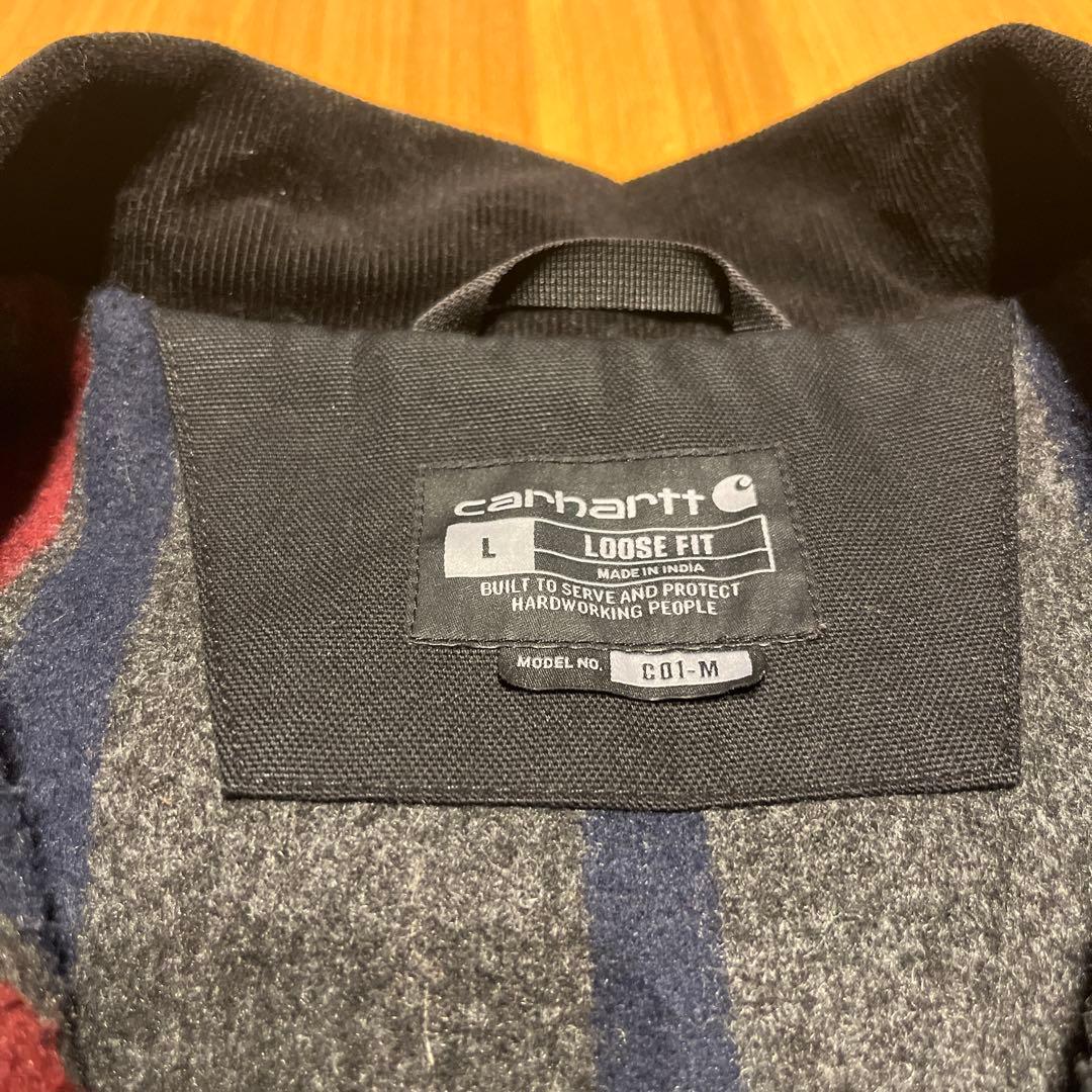 べ*と様 carhartt カーハート　ミシガン　チョアコート 黒 カバーオール