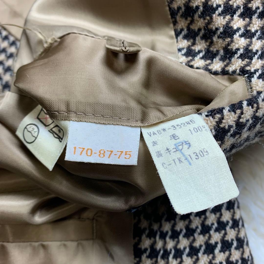 2ピース 千鳥柄 ヴァンヂャケット テーラードジャケット ジレ ベスト