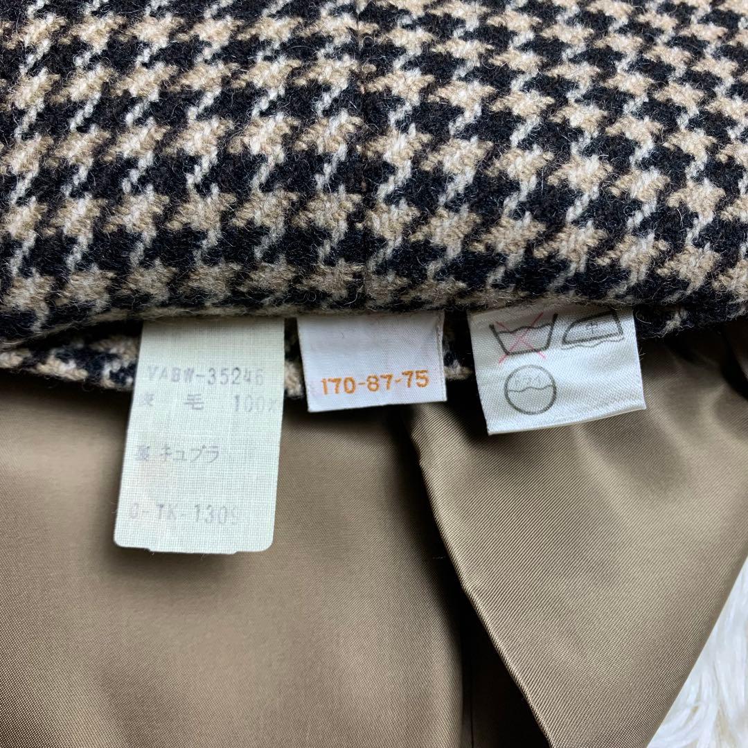 2ピース 千鳥柄 ヴァンヂャケット テーラードジャケット ジレ ベスト