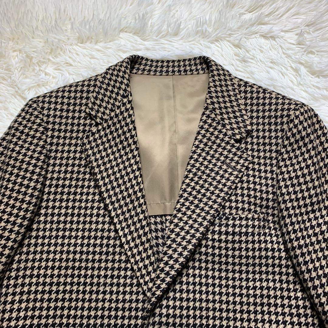 2ピース 千鳥柄 ヴァンヂャケット テーラードジャケット ジレ ベスト