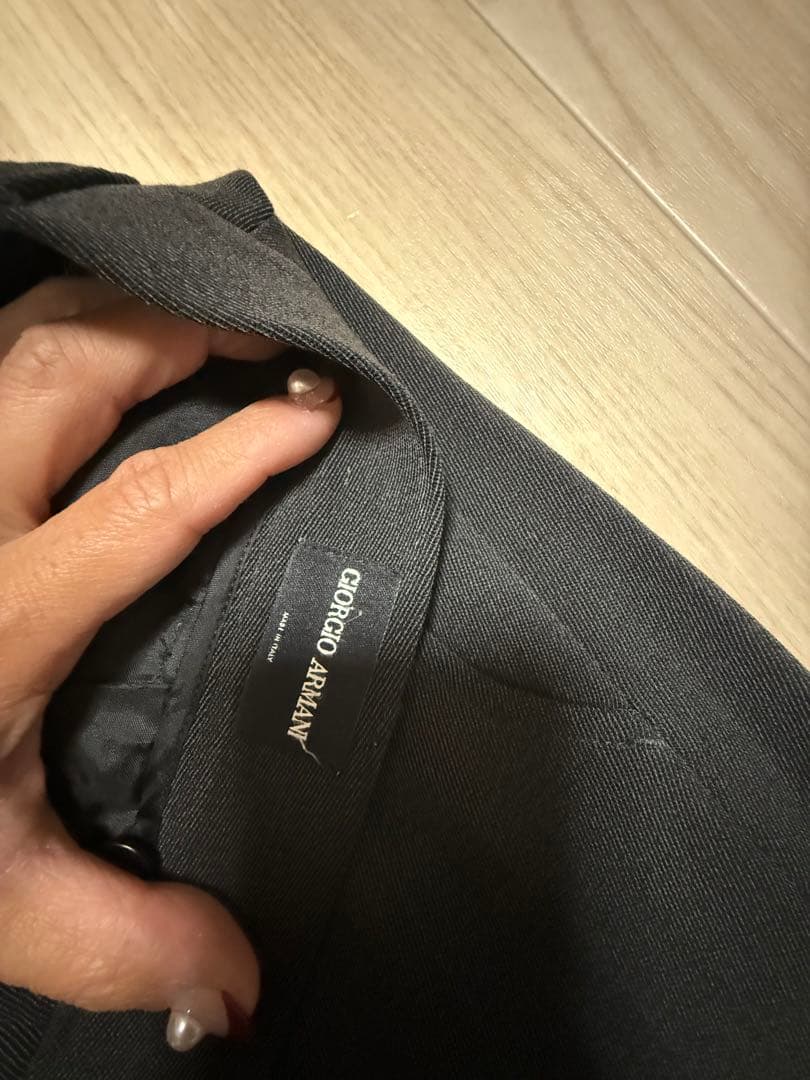 Giorgio Armani ブラック スラックス　美品