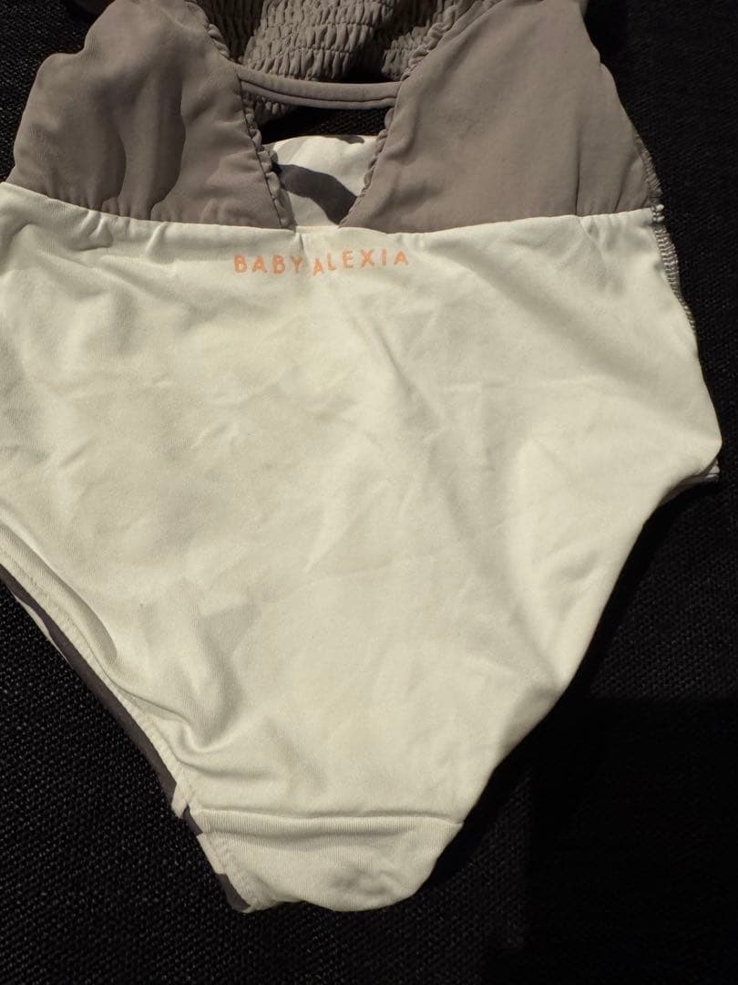 ゼブラ柄フリルセパレート水着 115 alexia stam