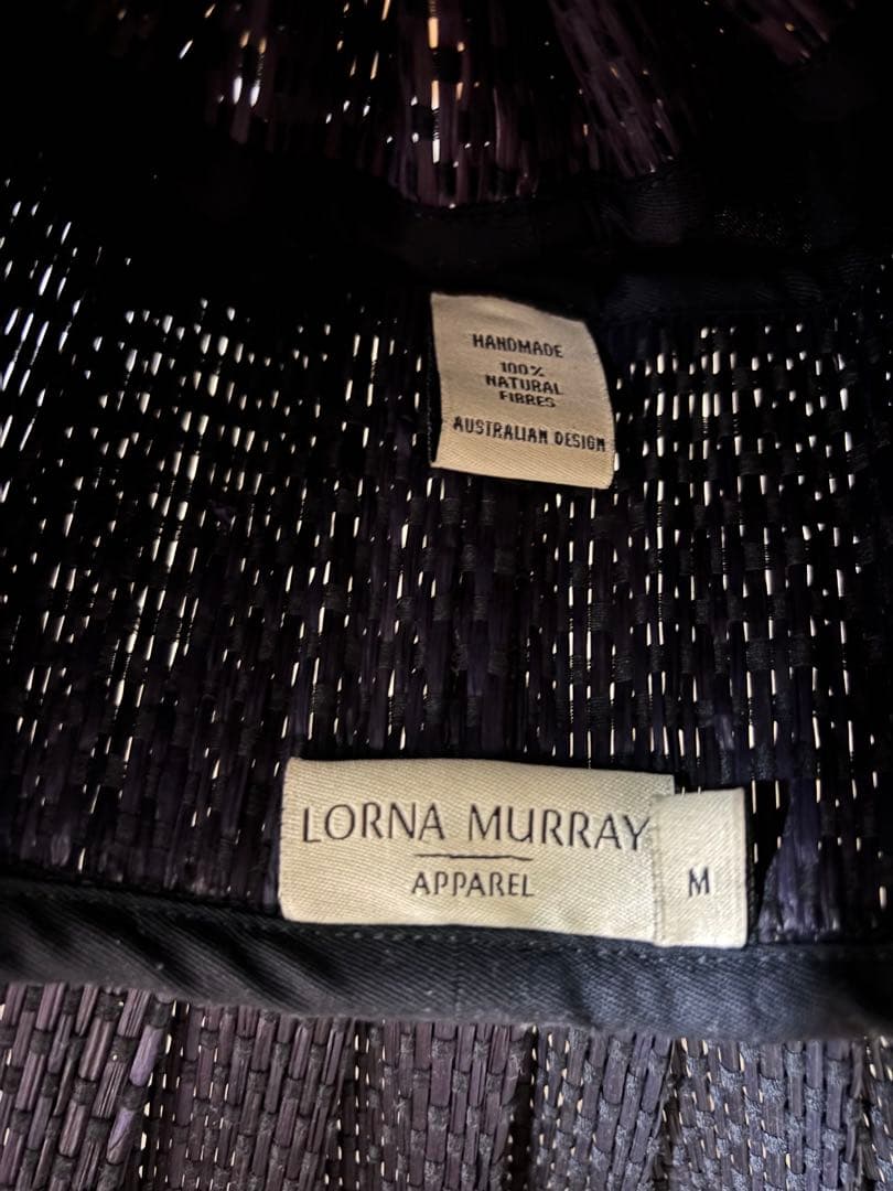 最終お値下げしました！！Lorna Murray ブラック 麦わら帽子 M