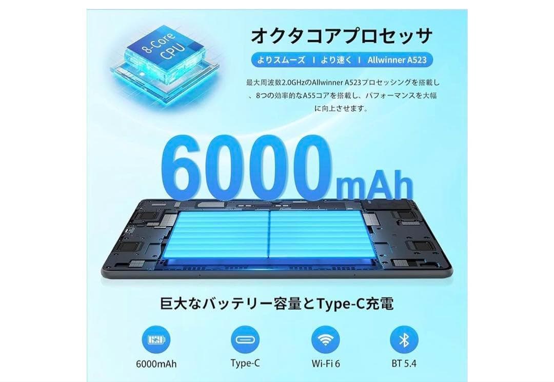 【タブレット10インチ】Callsky Android1412GB+128GB