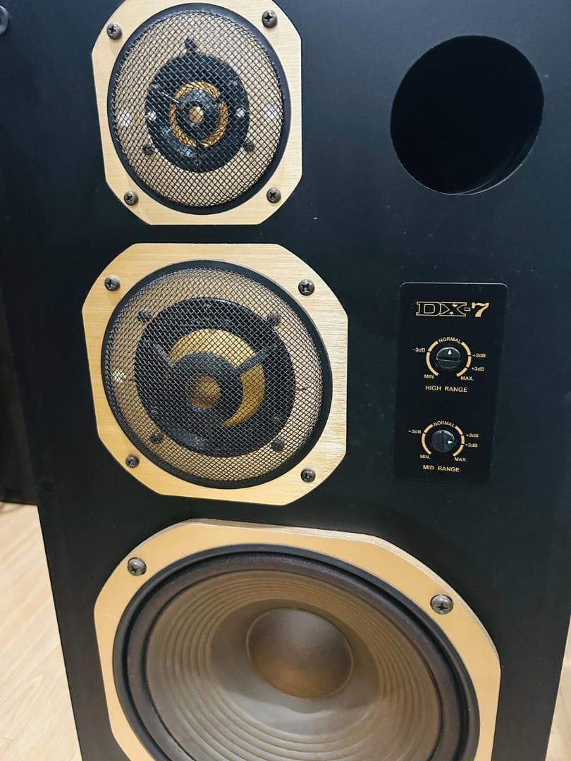 【右】CORAL（コーラル） DX-7 スピーカーペア　バスレフ　3way