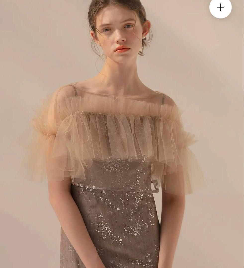 LEJAチュールフリルボレロペイントマーメイドドレスワンピース2点セット　新品