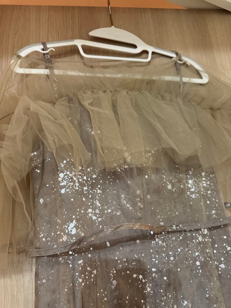 LEJAチュールフリルボレロペイントマーメイドドレスワンピース2点セット　新品