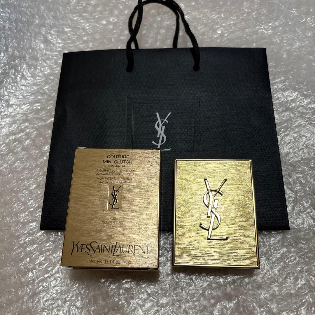 イヴサンローラン クチュール　ミニクラッチ　025 ゴールデンラスト　美品