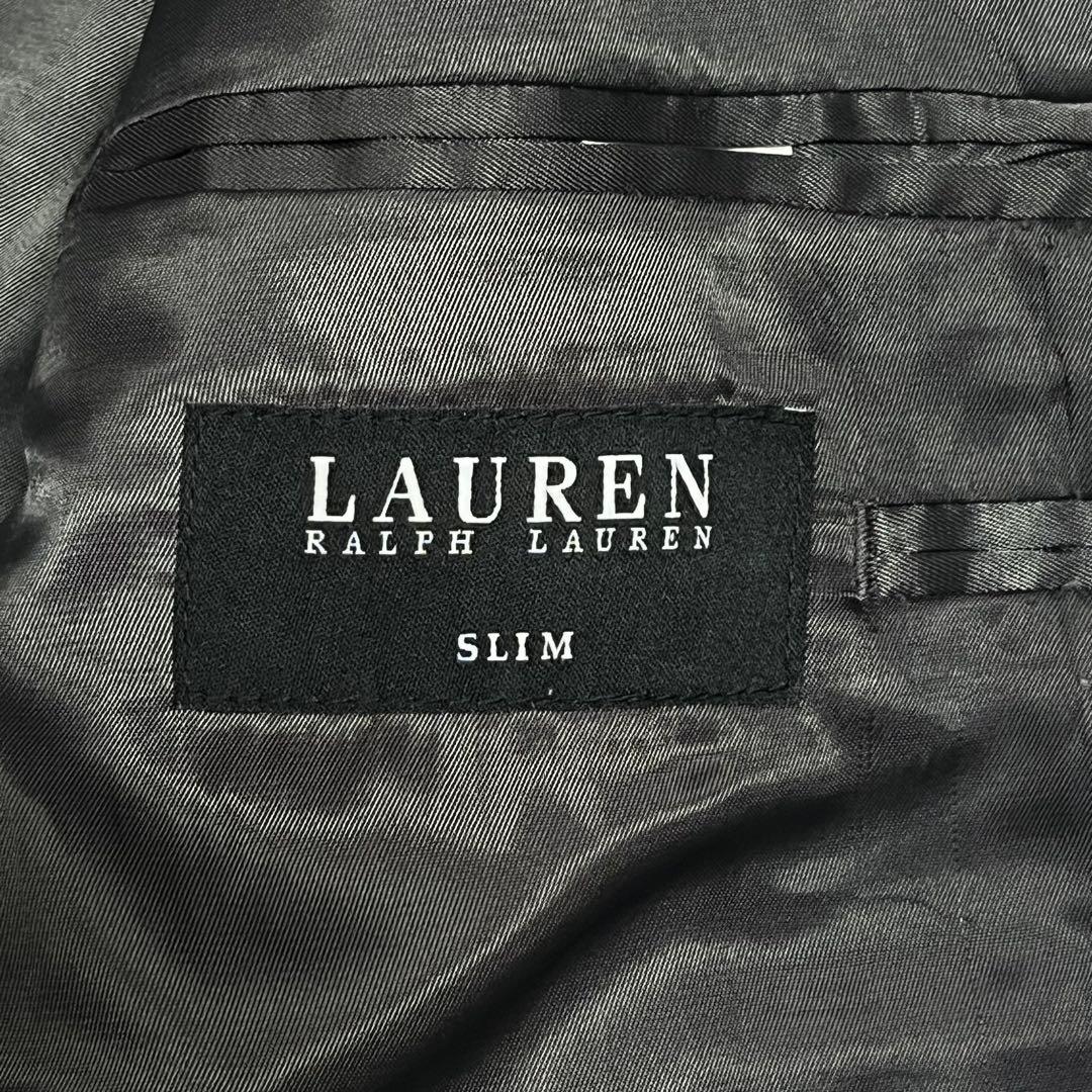 ラルフローレン ヘリンボーンツイードテーラードジャケット グレー Lサイズ