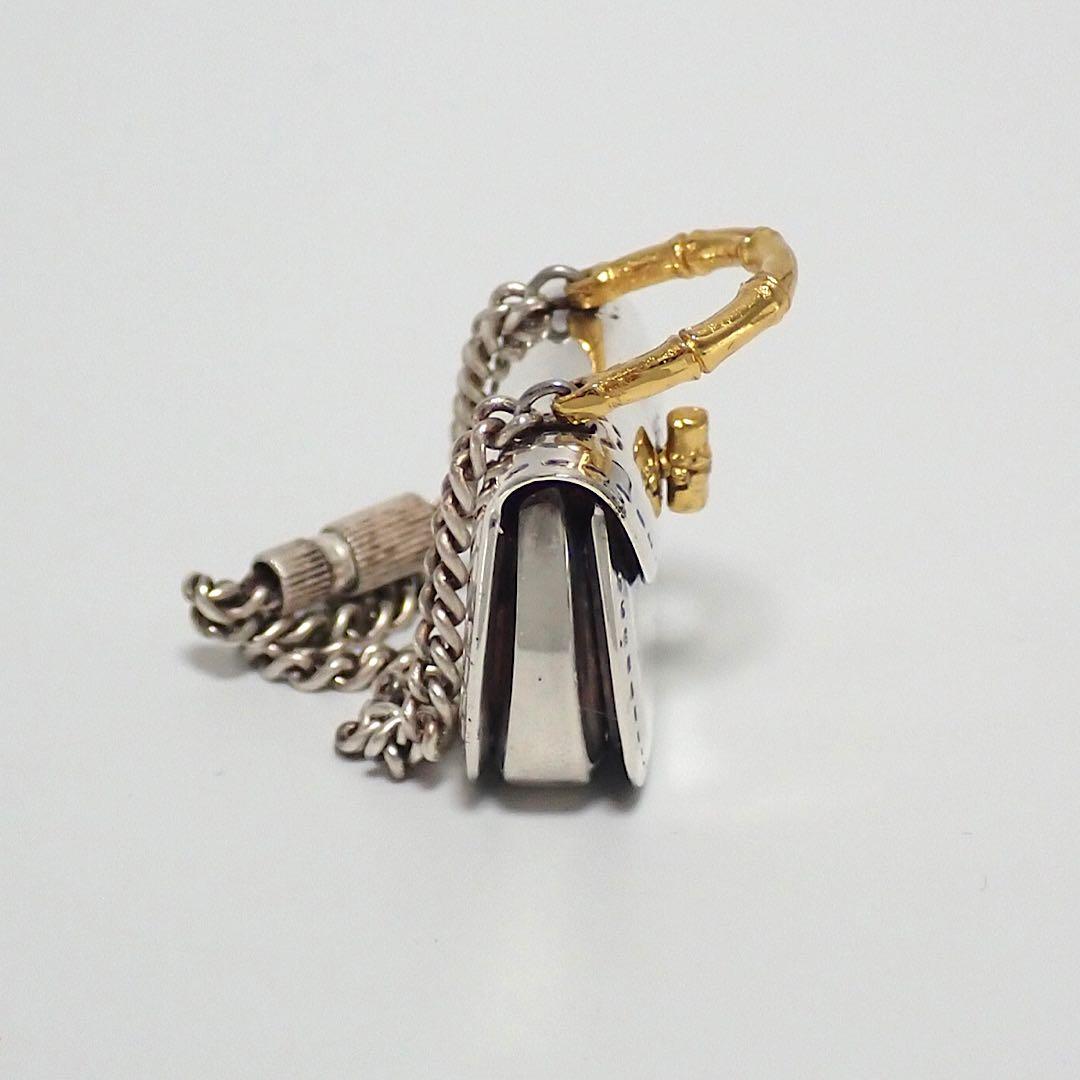 グッチ バンブー バッグ型 チャーム キーリング　GUCCI キーホルダー