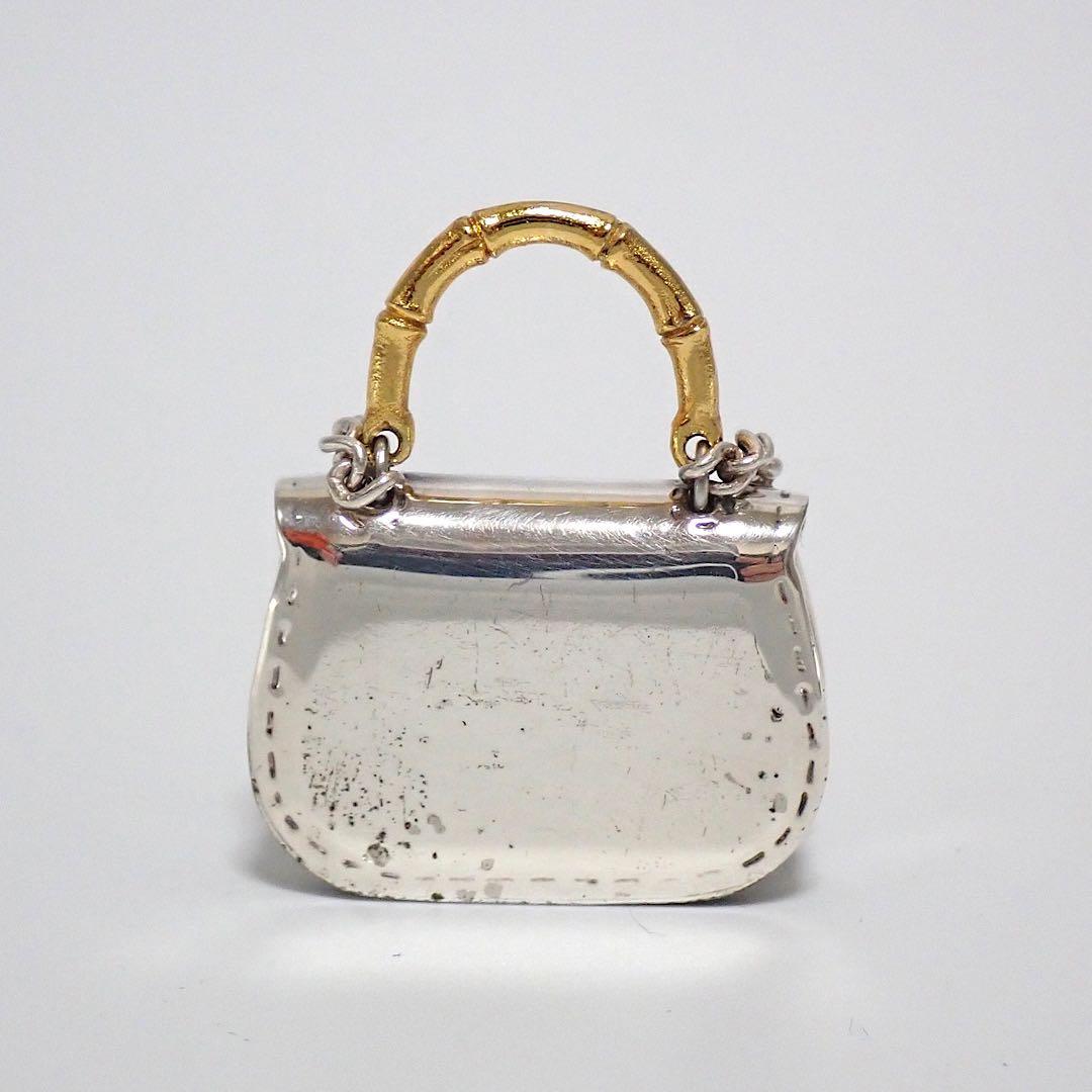 グッチ バンブー バッグ型 チャーム キーリング　GUCCI キーホルダー