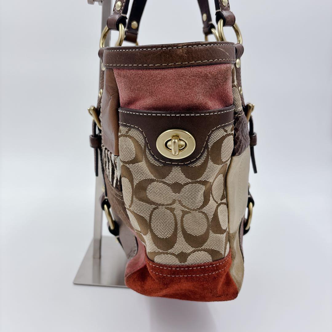 COACH パッチワーク トートバッグ マルチカラー おまけ付き
